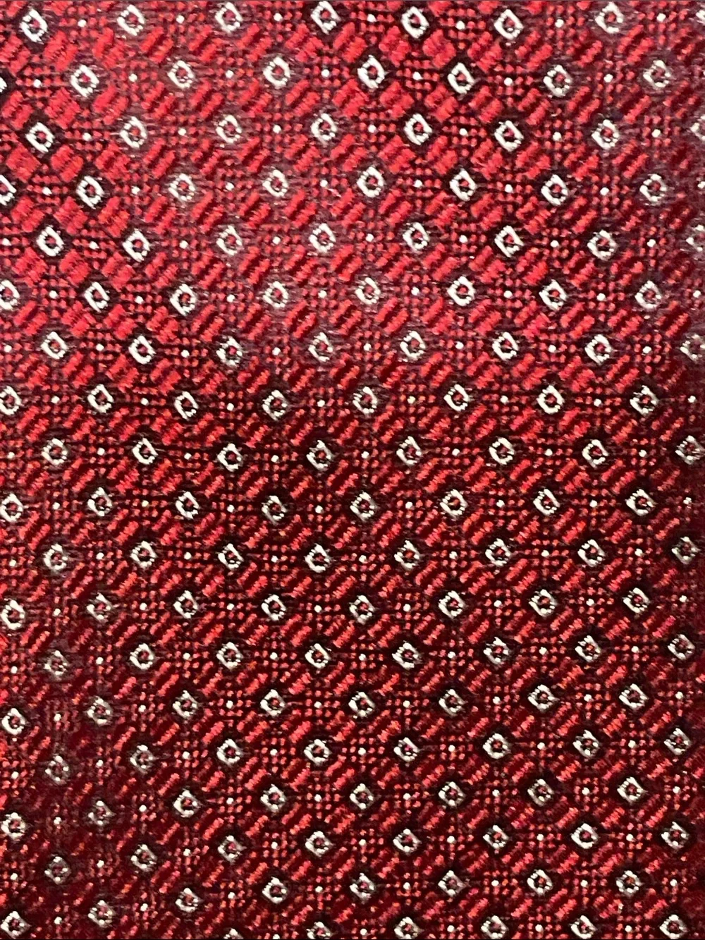Tommy Hilfiger Burgundy Microdot Silk Tie